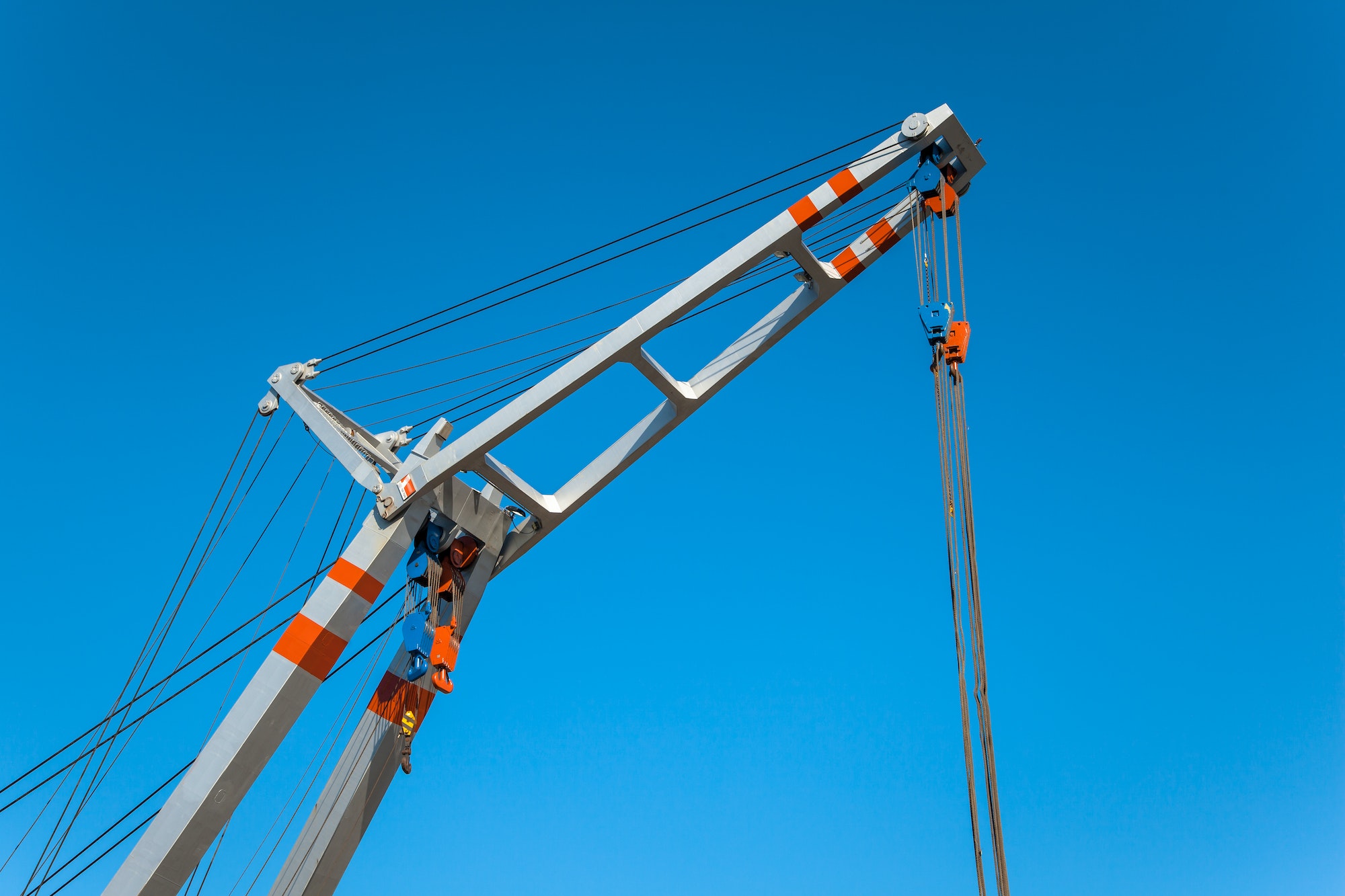 Aluminum Lifting Crane for structural steel ironwork at Coldfire Steel Washington DC metalworks